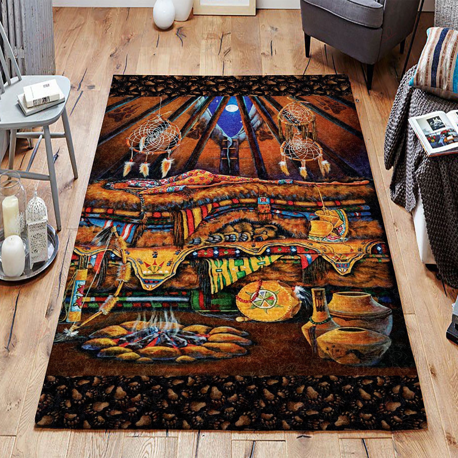 Bear Native American Rug Sport Decor Gift Floor Decor Living Room Carpet Rug Area Rug - 3e349b90566b Bear Native American Rug Sport Decor Gift Floor Decor Living Room Carpet Rug Area Rug - 3e349b90566b