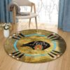 Bear Native American Round Carpet Floor Rug Living Room Bedroom Decor Round Area Rug Carpet
