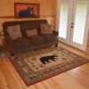 Bear Native American Rectangle Rug Sport Decor Gift Floor Decor Living Room Carpet Rug Area Rug - 73a84ce22573