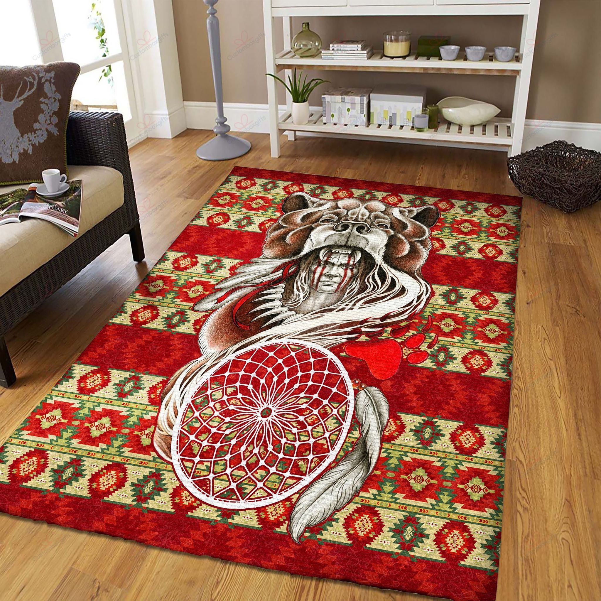 Bear Native Dreamcatcher Rug Sport Decor Gift Floor Decor Living Room Carpet Rug Area Rug - a51b41a35c61 Bear Native Dreamcatcher Rug Sport Decor Gift Floor Decor Living Room Carpet Rug Area Rug - a51b41a35c61