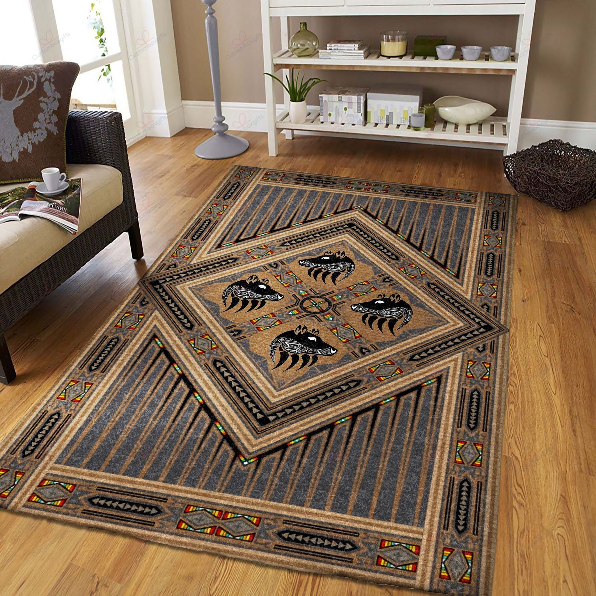 Bear Spirit Native Rug Sport Decor Gift Floor Decor Living Room Carpet Rug Area Rug - d00c0ac5b7d5 Bear Spirit Native Rug Sport Decor Gift Floor Decor Living Room Carpet Rug Area Rug - d00c0ac5b7d5