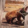 Bear Vintage Art Rug Sport Decor Gift Floor Decor Living Room Carpet Rug Area Rug - 4732a5e8751e