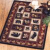 Bear With Conifers Cones Rug Sport Decor Gift Floor Decor Living Room Carpet Rug Area Rug - 2c5036413da6