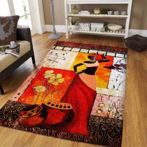 Beautiful African Girl Rug Sport Decor Gift Floor Decor Living Room Carpet Rug Area Rug - 682f1006f996