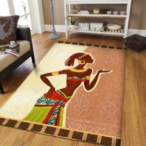 Beautiful African Girl Rug Sport Decor Gift Floor Decor Living Room Carpet Rug Area Rug - b8286fee0667