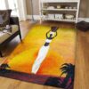 Beautiful African Woman At Sunset Rug Sport Decor Gift Floor Decor Living Room Carpet Rug Area Rug - 57341d10bc8b