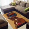 Beautiful African Woman Rug Sport Decor Gift Floor Decor Living Room Carpet Rug Area Rug - e4e2ea0aae2e