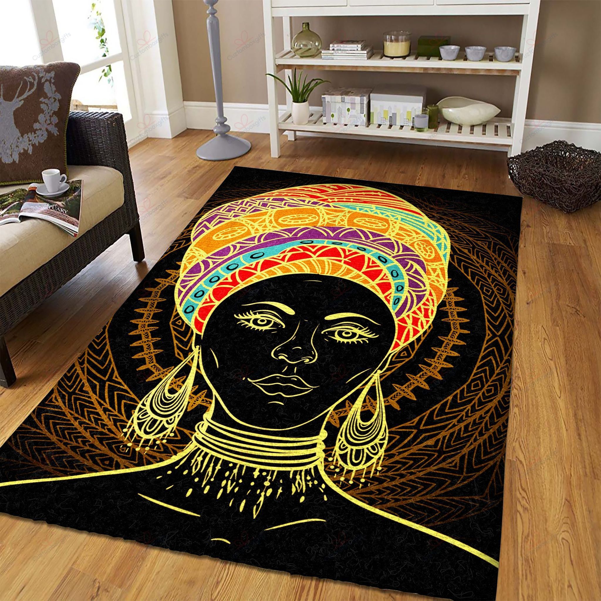 Beautiful Black African Woman Rug Sport Decor Gift Floor Decor Living Room Carpet Rug Area Rug - 1090e70a9f73 Beautiful Black African Woman Rug Sport Decor Gift Floor Decor Living Room Carpet Rug Area Rug - 1090e70a9f73
