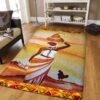 Beautiful Black Ethnic Woman Rug Sport Decor Gift Floor Decor Living Room Carpet Rug Area Rug - 80db6288c199