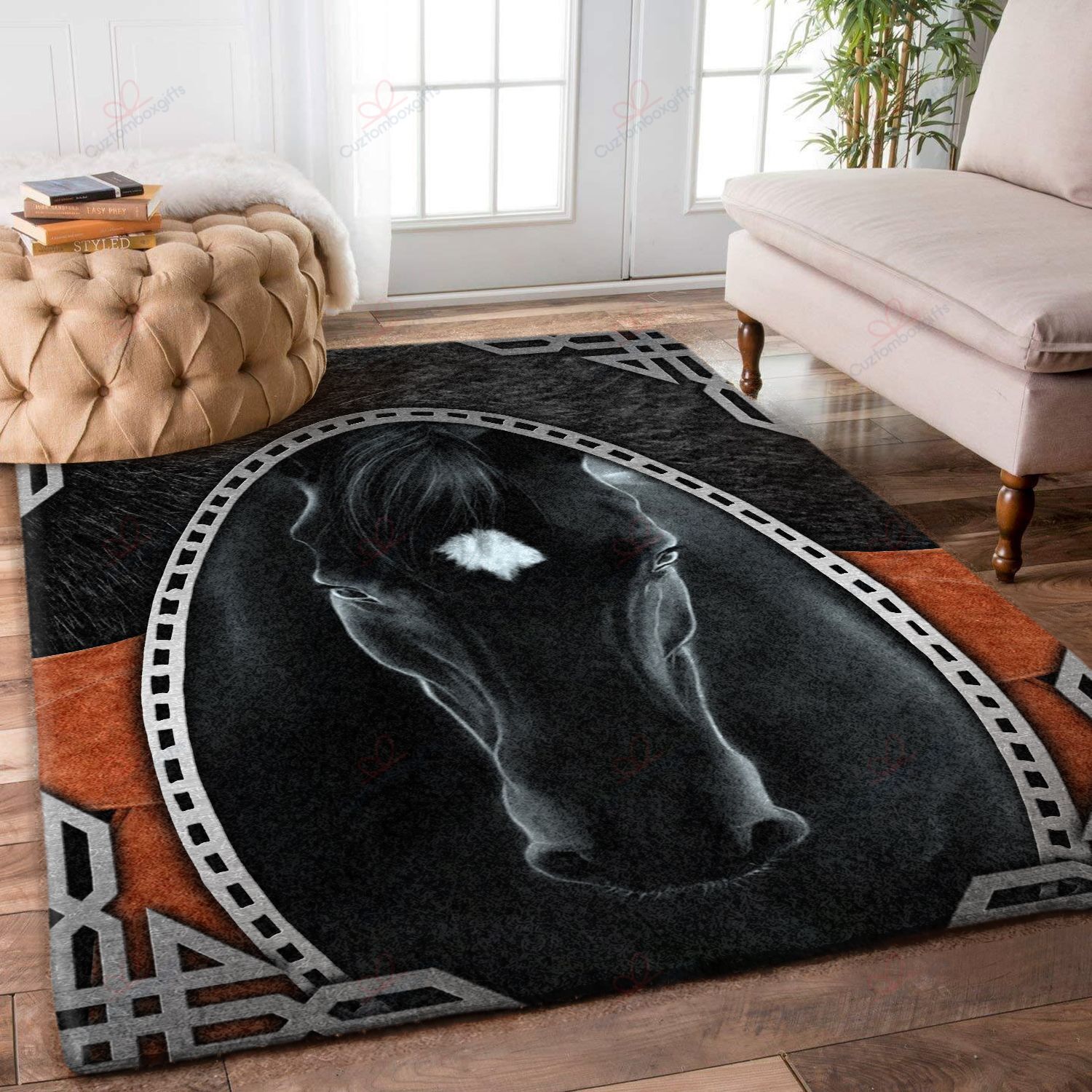 Beautiful Black Horse Rug Sport Decor Gift Floor Decor Living Room Carpet Rug Area Rug - f35901029a3e Beautiful Black Horse Rug Sport Decor Gift Floor Decor Living Room Carpet Rug Area Rug - f35901029a3e
