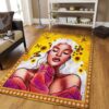 Beautiful Black Woman Sunflower Rug Sport Decor Gift Floor Decor Living Room Carpet Rug Area Rug - 6e919d8ca9be
