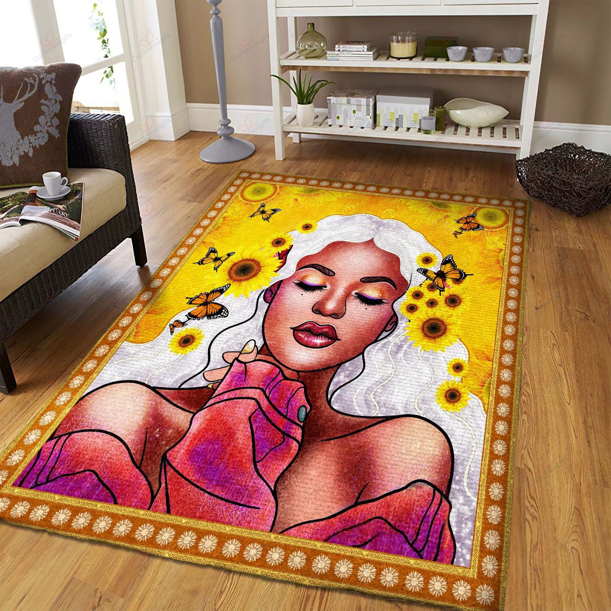 Beautiful Black Woman Sunflower Rug Sport Decor Gift Floor Decor Living Room Carpet Rug Area Rug - 6e919d8ca9be Beautiful Black Woman Sunflower Rug Sport Decor Gift Floor Decor Living Room Carpet Rug Area Rug - 6e919d8ca9be