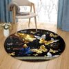 Beautiful Butterfly Round Carpet Floor Rug Living Room Bedroom Decor Round Area Rug Carpet