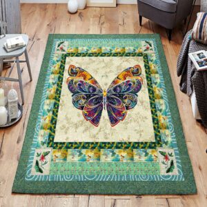 Beautiful Butterfly Rug Sport Decor Gift Floor Decor Living Room Carpet Rug Area Rug - 077e1825172d