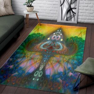 Beautiful Colorful Mandala MUSHROOM TRIPPY Rug Sport Decor Gift Floor Decor Living Room Carpet Rug Area Rug - ca2c27c95d3cRug Sport Decor Gift Floor Decor Living Room Carpet Rug Area Rug - ca2c27c95d3c
