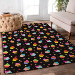 Beautiful Cupcake Rug Sport Decor Gift Floor Decor Living Room Carpet Rug Area Rug - 6496a20c7a17