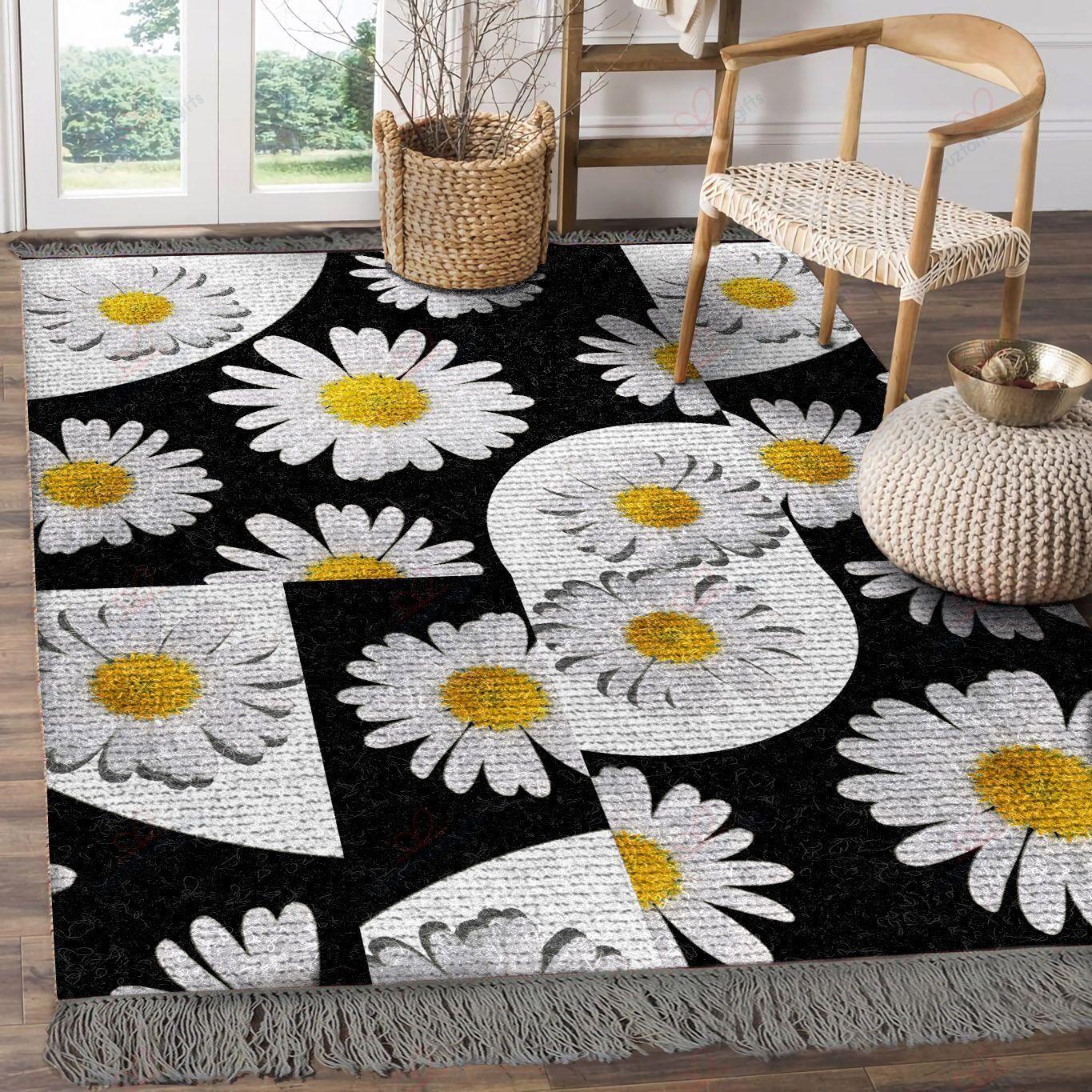 Beautiful Daisy Rug Sport Decor Gift Floor Decor Living Room Carpet Rug Area Rug - 393d425f22db Beautiful Daisy Rug Sport Decor Gift Floor Decor Living Room Carpet Rug Area Rug - 393d425f22db
