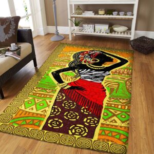 Beautiful Dark Skinned Woman Rug Sport Decor Gift Floor Decor Living Room Carpet Rug Area Rug - 51aa3ce774c4
