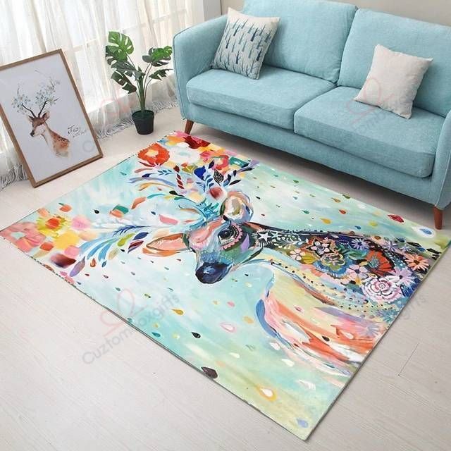 Beautiful Deer 2 Rug Sport Decor Gift Floor Decor Living Room Carpet Rug Area Rug - a49f489e05ee Beautiful Deer 2 Rug Sport Decor Gift Floor Decor Living Room Carpet Rug Area Rug - a49f489e05ee