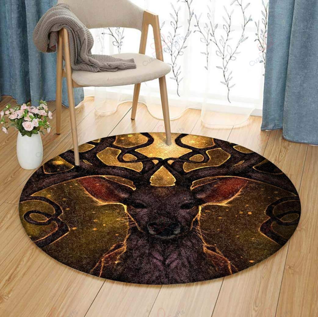 Beautiful Deer Face Round Carpet Floor Rug Living Room Bedroom Decor Round Area Rug Carpet Beautiful Deer Face Round Carpet Floor Rug Living Room Bedroom Decor Round Area Rug Carpet