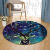 Beautiful Deer Round Carpet Floor Rug Living Room Bedroom Decor Round Area Rug Carpet