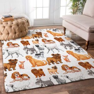 Beautiful Dogs Rug Sport Decor Gift Floor Decor Living Room Carpet Rug Area Rug - 79812e7e8a1f
