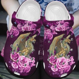 Beautiful Dragon Personalized Clog Custom Crocs Comfortablefashion Style Comfortable For Women Men Kid Print 3D