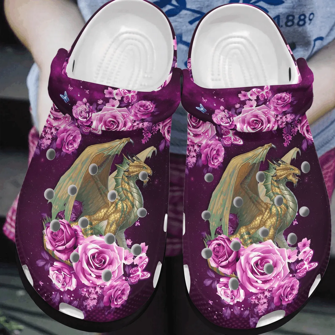Beautiful Dragon Personalized Clog Custom Crocs Comfortablefashion Style Comfortable For Women Men Kid Print 3D Beautiful Dragon Personalized Clog Custom Crocs Comfortablefashion Style Comfortable For Women Men Kid Print 3D