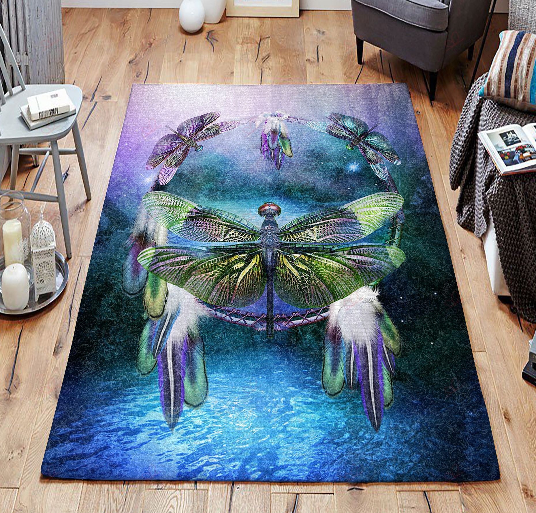 Beautiful Dragonfly Dreamcatcher Rug Sport Decor Gift Floor Decor Living Room Carpet Rug Area Rug - 2d9ea0ffa262 Beautiful Dragonfly Dreamcatcher Rug Sport Decor Gift Floor Decor Living Room Carpet Rug Area Rug - 2d9ea0ffa262