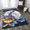 Beautiful Dragonfly Full Moon Rug Sport Decor Gift Floor Decor Living Room Carpet Rug Area Rug - 7081424b61eb