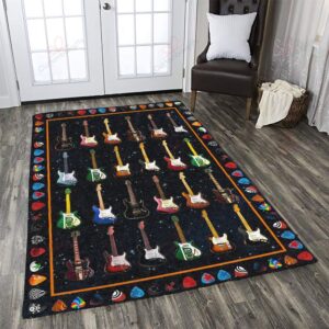 Beautiful Electric Guitars Rug Sport Decor Gift Floor Decor Living Room Carpet Rug Area Rug - 04d12d8f2816