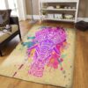 Beautiful Elephant Mandala Rug Sport Decor Gift Floor Decor Living Room Carpet Rug Area Rug - 8a8e76969826