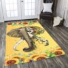 Beautiful Elephant Sunflower Rug Sport Decor Gift Floor Decor Living Room Carpet Rug Area Rug - 2699a397657d