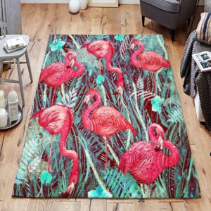 Beautiful Flamingo Rug Sport Decor Gift Floor Decor Living Room Carpet Rug Area Rug - 2797d3c1f825