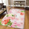 Beautiful Flamingo Tropical Rug Sport Decor Gift Floor Decor Living Room Carpet Rug Area Rug - 3d7f96fd6cae