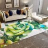 Beautiful Green Flower Rug Sport Decor Gift Floor Decor Living Room Carpet Rug Area Rug - 7c8537da93e1