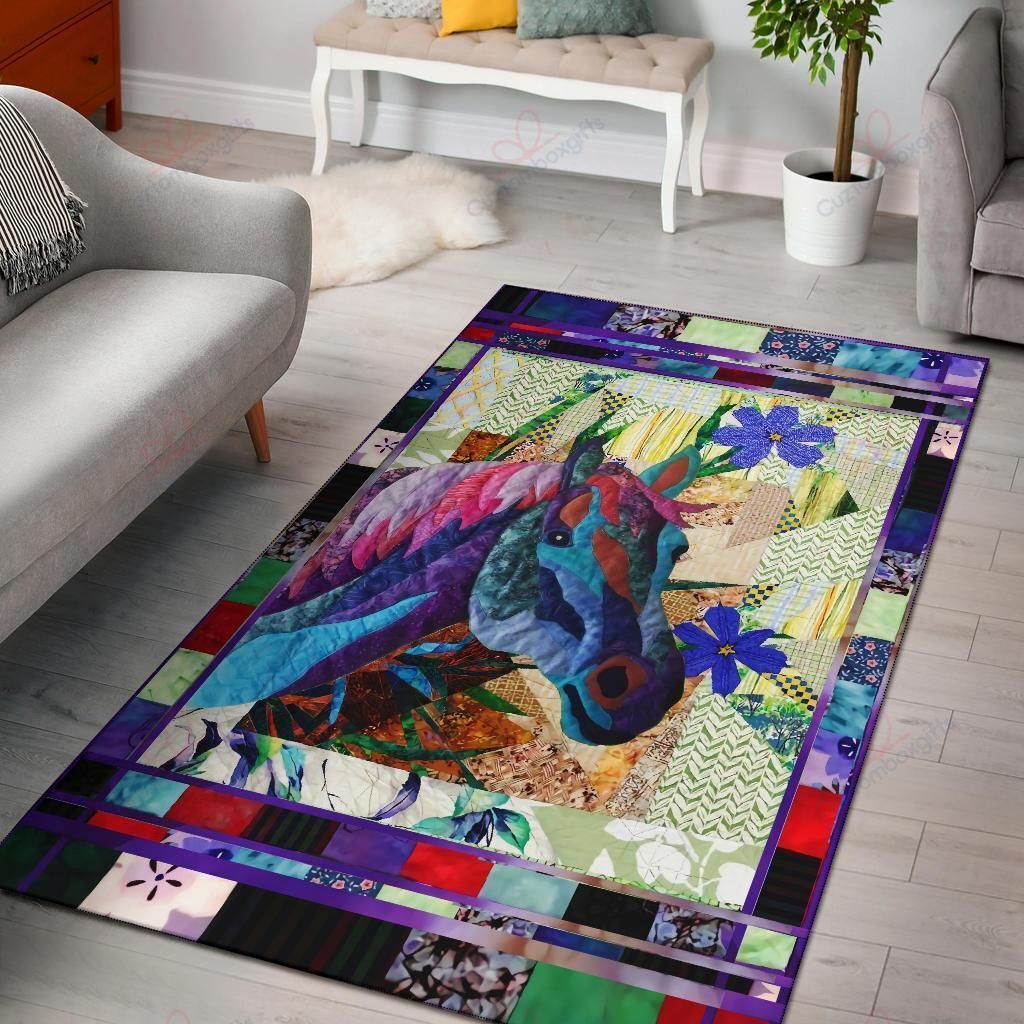 Beautiful Horse And Flowers Rug Sport Decor Gift Floor Decor Living Room Carpet Rug Area Rug - eb352c8d29aa Beautiful Horse And Flowers Rug Sport Decor Gift Floor Decor Living Room Carpet Rug Area Rug - eb352c8d29aa