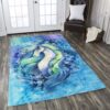 Beautiful Lady Horse And Flower Rug Sport Decor Gift Floor Decor Living Room Carpet Rug Area Rug - d40c55ef545e