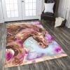 Beautiful Lady Horse Rug Sport Decor Gift Floor Decor Living Room Carpet Rug Area Rug - c160b5091a4c