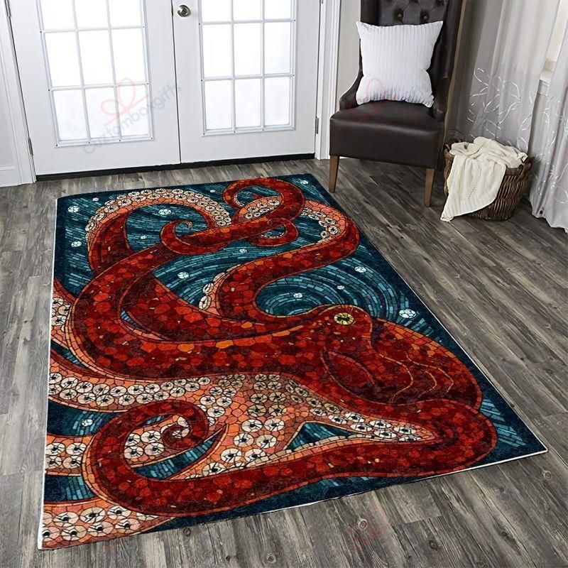 Beautiful Octopus Rectangle Rug Sport Decor Gift Floor Decor Living Room Carpet Rug Area Rug - 9e4d2762fcba Beautiful Octopus Rectangle Rug Sport Decor Gift Floor Decor Living Room Carpet Rug Area Rug - 9e4d2762fcba