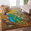 Beautiful Peacock Rug Sport Decor Gift Floor Decor Living Room Carpet Rug Area Rug - 317a2a56b30a