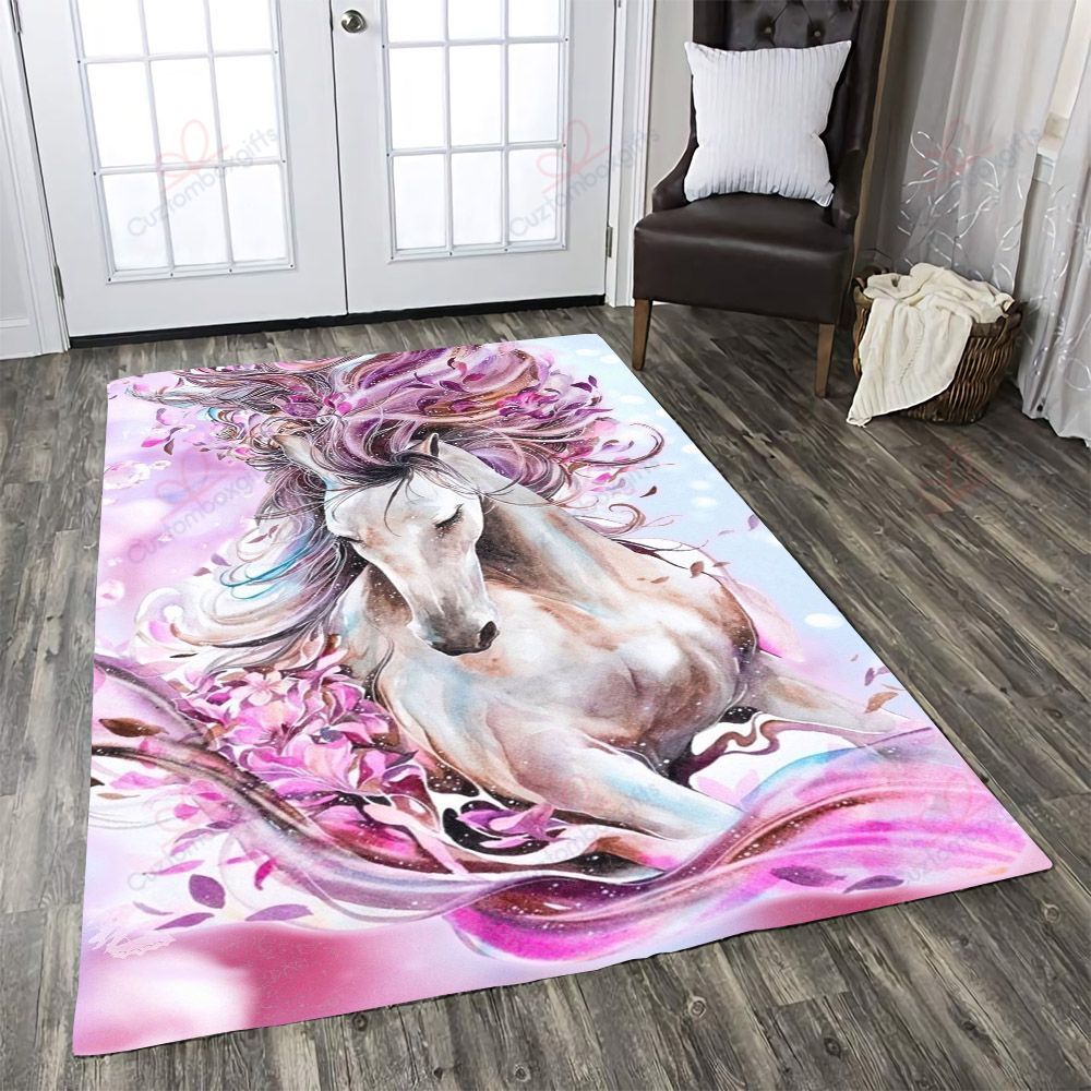 Beautiful Pink Horse And Flower Rug Sport Decor Gift Floor Decor Living Room Carpet Rug Area Rug - 4155a593beb3 Beautiful Pink Horse And Flower Rug Sport Decor Gift Floor Decor Living Room Carpet Rug Area Rug - 4155a593beb3