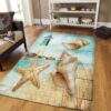 Beautiful Starfish Art Rug Sport Decor Gift Floor Decor Living Room Carpet Rug Area Rug - 77adba82cde9