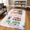 Beautiful Things Come Together One Stitch At A Time Rug Sport Decor Gift Floor Decor Living Room Carpet Rug Area Rug - 8dd9239d1c70