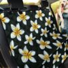 Beautiful White Plumeria Flowers Design Car Back Seat Cover Dog Car Seat Covers - 2e25be6c248e
