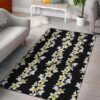 Beautiful White Plumeria Rug Sport Decor Gift Floor Decor Living Room Carpet Rug Area Rug - e9aee04685ca