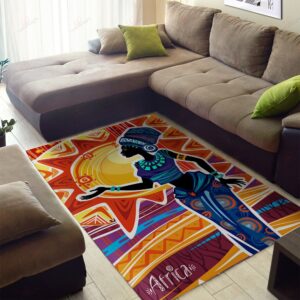 Beautiful Woman African Painting Rug Sport Decor Gift Floor Decor Living Room Carpet Rug Area Rug - 1774ae9787f0