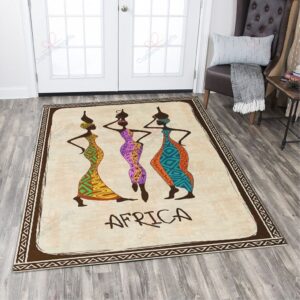 Beautiful Woman In Africa Rug Sport Decor Gift Floor Decor Living Room Carpet Rug Area Rug - fd812cd0fe88