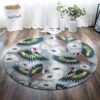 Beauty Birds Round Carpet Floor Rug Living Room Bedroom Decor Round Area Rug Carpet