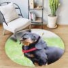 Beauty Dachshund Round Carpet Floor Rug Living Room Bedroom Decor Round Area Rug Carpet